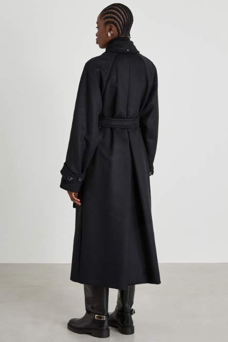 Cappotto doppiopetto in lana