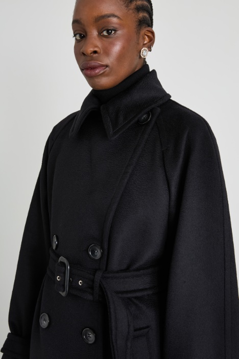 Cappotto doppiopetto in lana