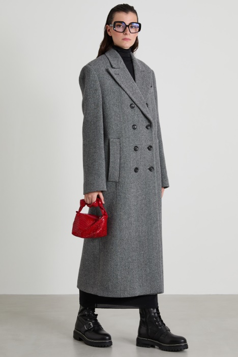 Long chevron coat Intrend