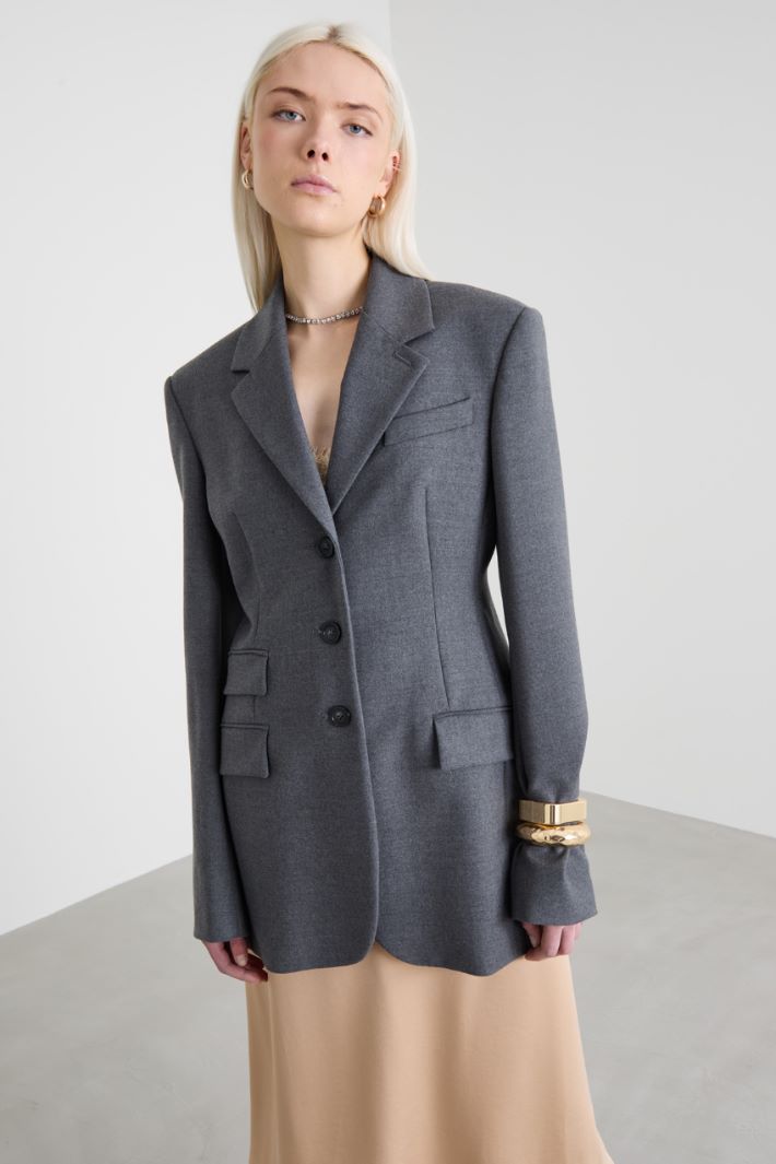 Blazer in flanella
