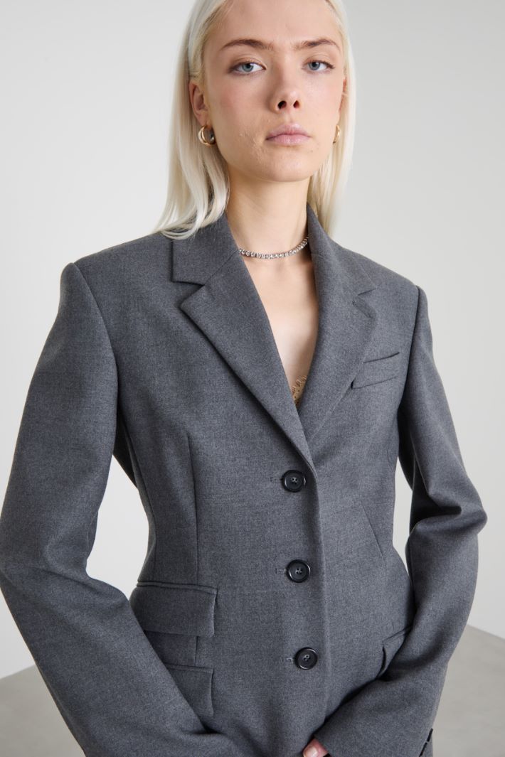 Blazer in flanella