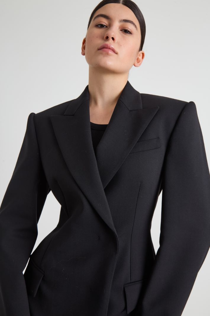 Blazer doppiopetto in lana Intrend - 4