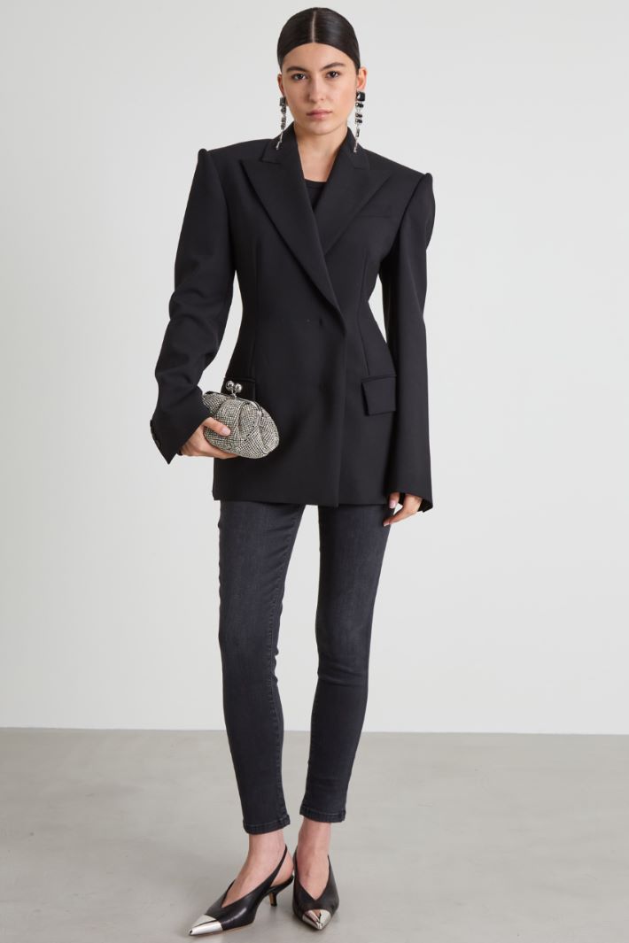 Blazer doppiopetto in lana Intrend - 3