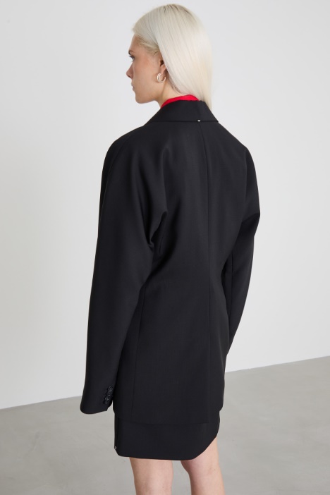 Blazer monopetto in tela