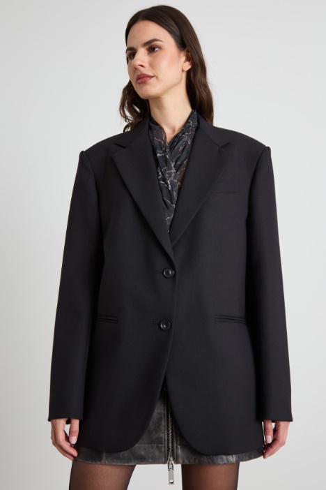 Oversized stretch wool blazer Intrend