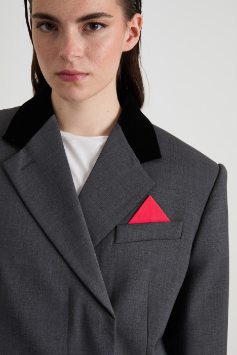 Blazer over con pochette