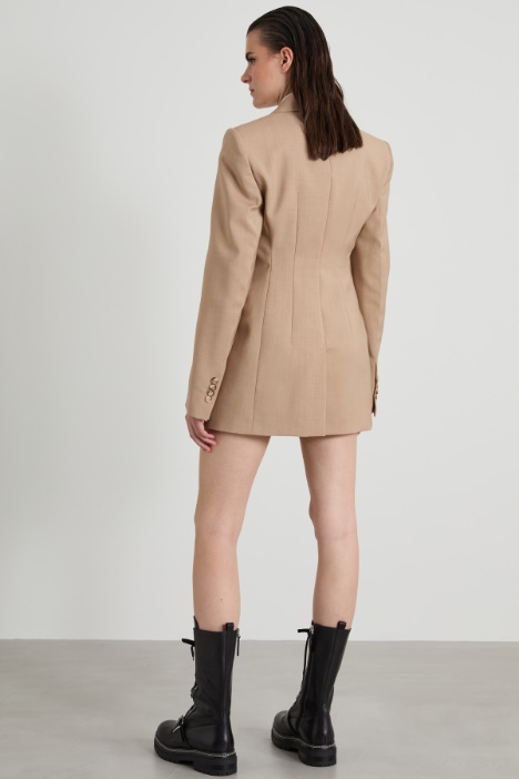 Blazer sfiancato in lana