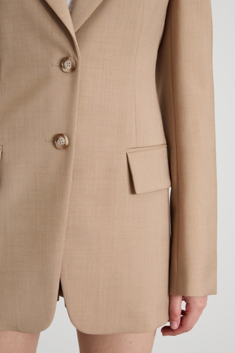 Blazer sfiancato in lana