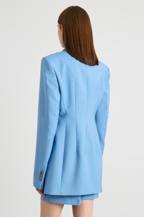 Blazer sfiancato in lana