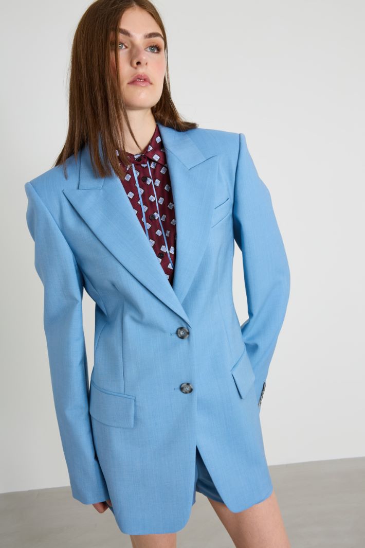 Blazer de mohair y lana Intrend
