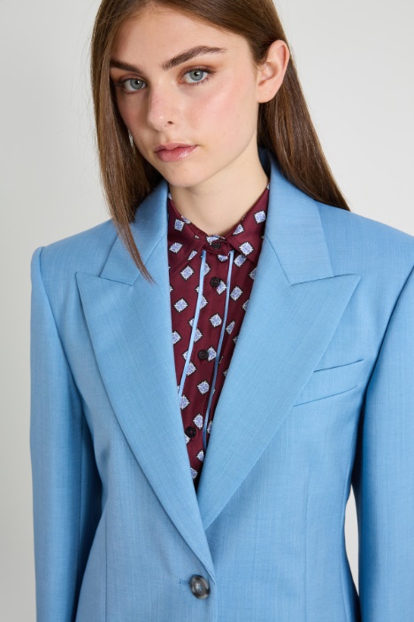 Blazer sfiancato in lana