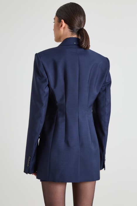 Blazer de mohair y lana