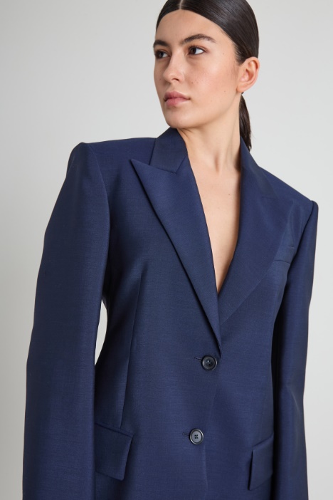 Blazer de mohair y lana
