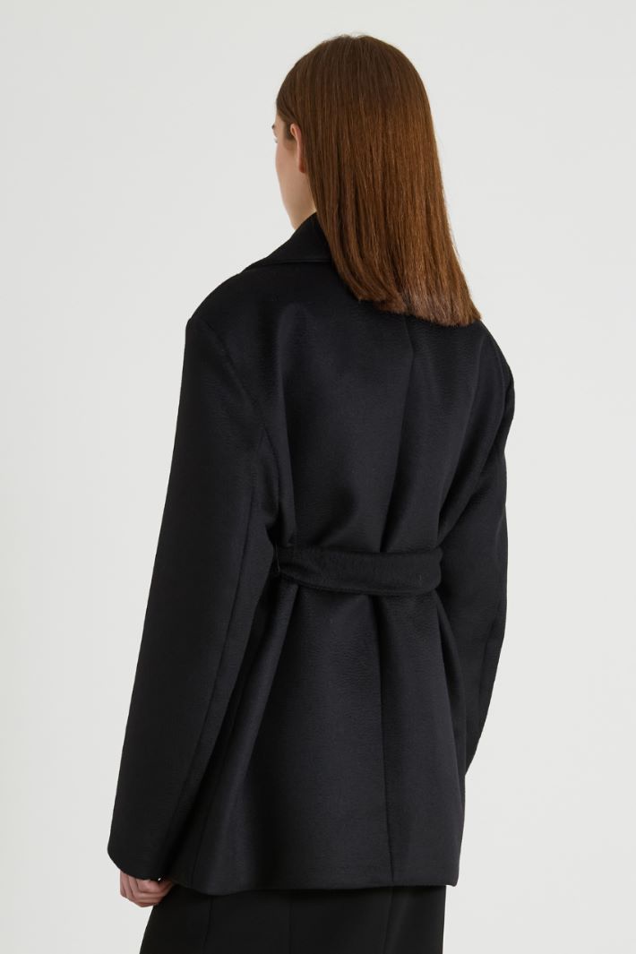 Oversized belted pea coat Intrend - 3