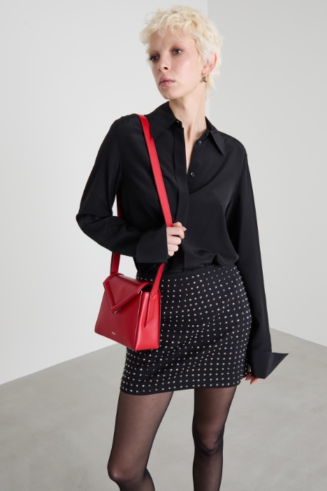 Shirt with folded cuffs Intrend