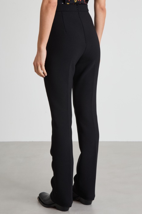 Pantaloni slim in misto lana