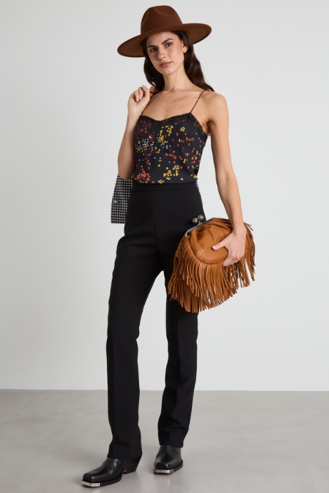 Slim fit wool blend trousers Intrend