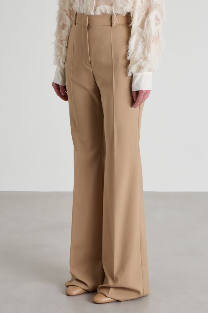 Pantaloni flare in lana Intrend - 2