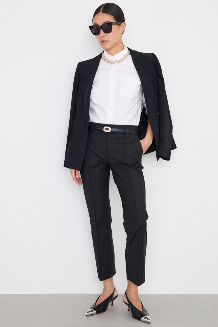 Trousers with ribbing Intrend