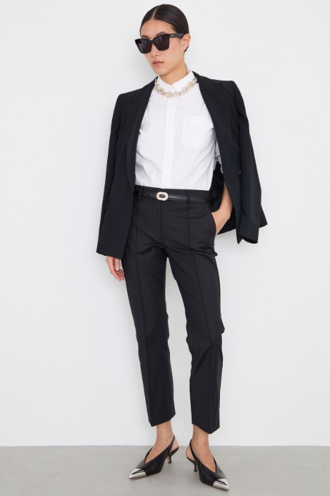 Trousers with ribbing Intrend