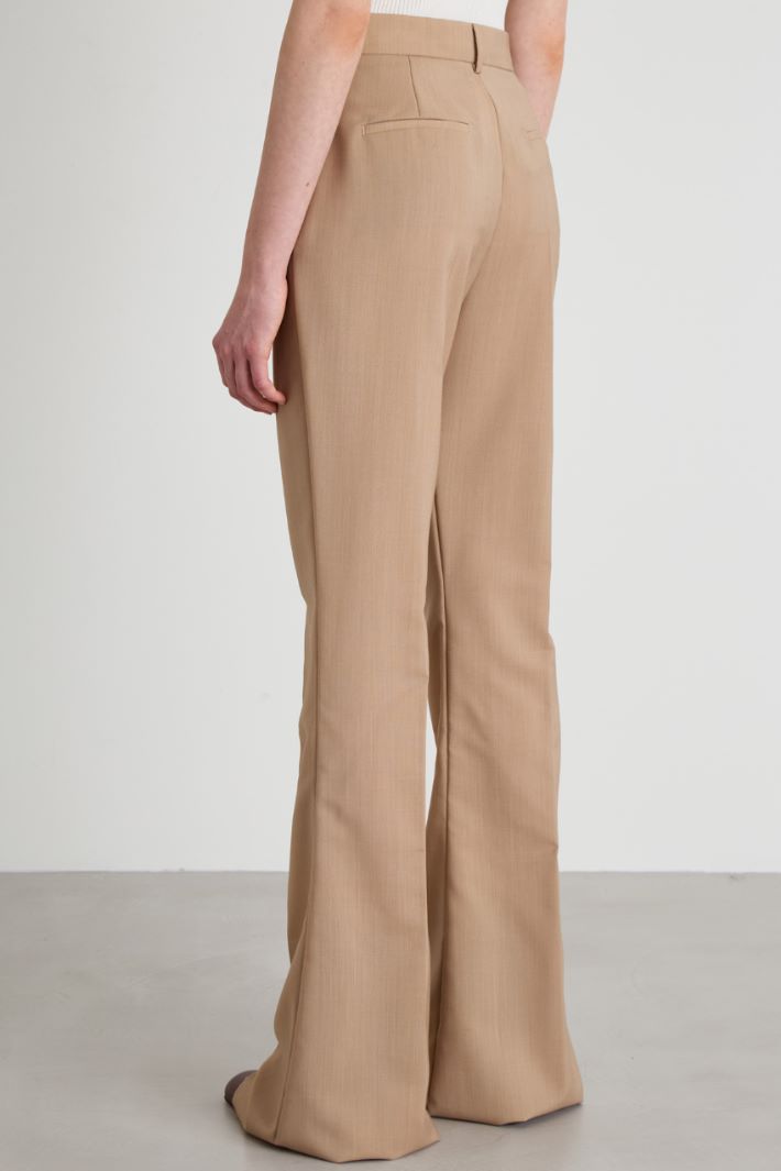 Flared pleated trousers Intrend - 3