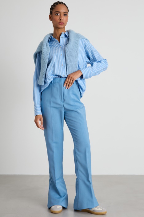 Flared pleated trousers Intrend
