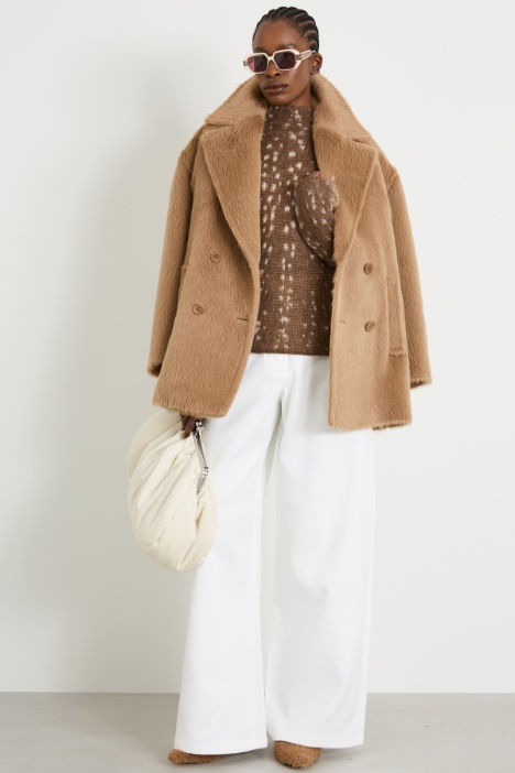 Oversized trousers in twill fabric Intrend