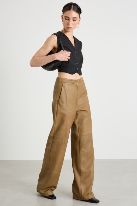 Cropped wool waistcoat Intrend