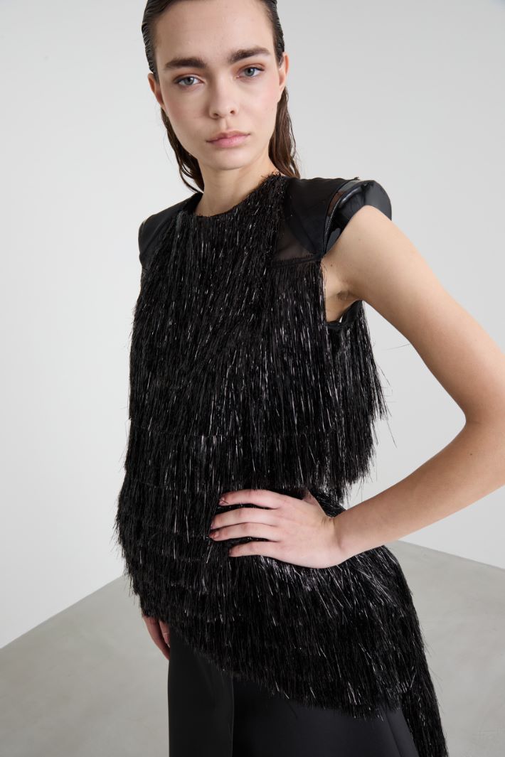 Laminated fringe top Intrend - 4