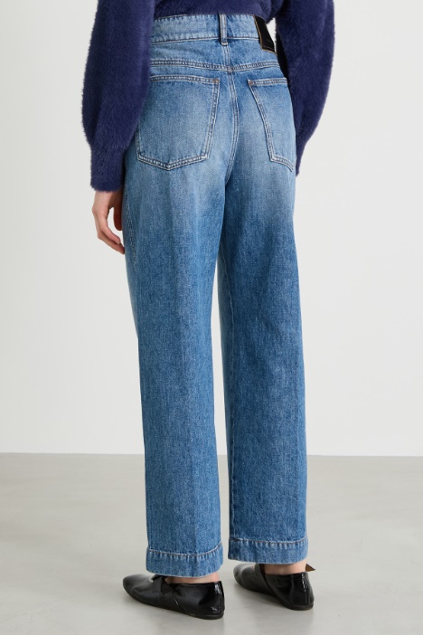 Jeans dritti in denim