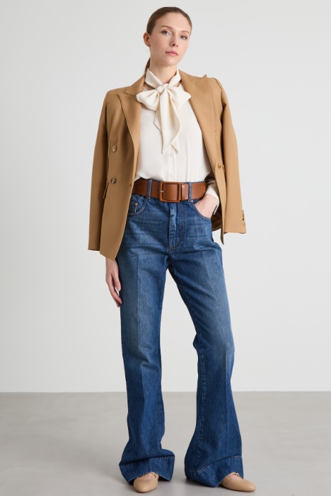 Flared pleated jeans Intrend