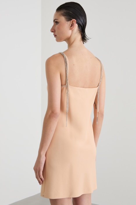 Abito corto in viscosa stretch