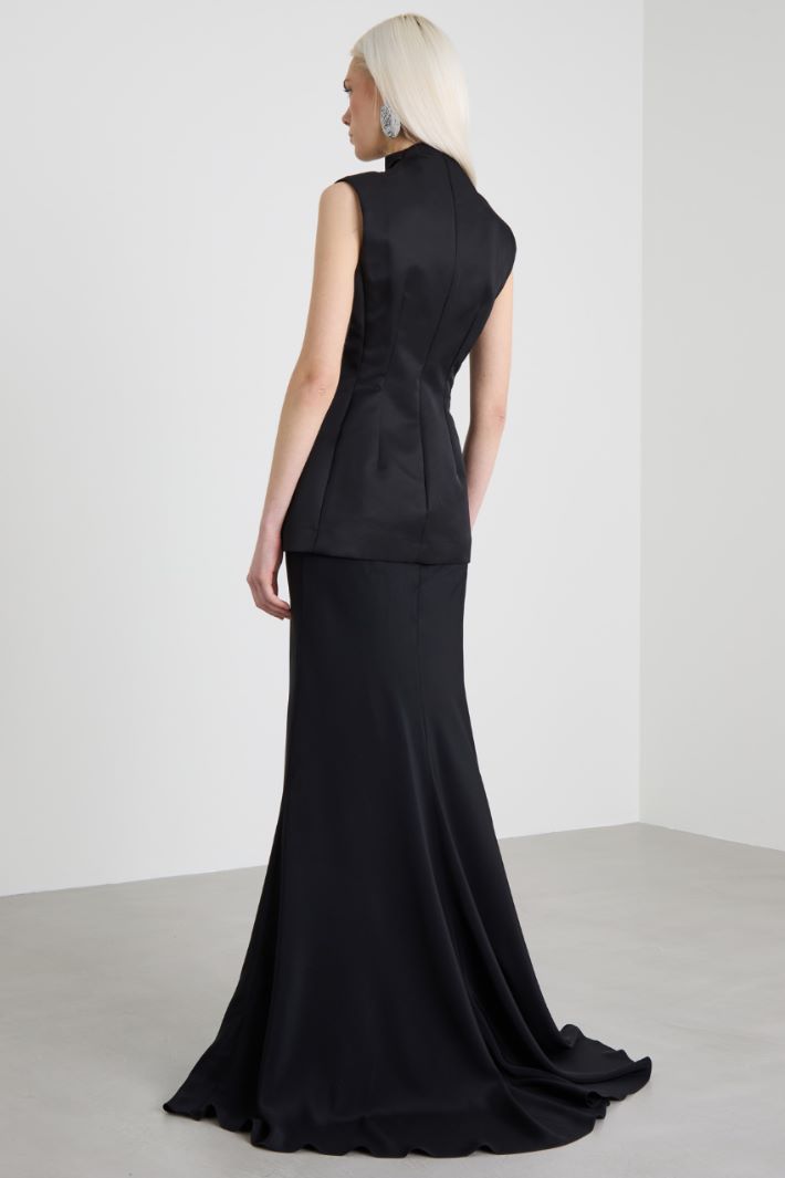 Long cotton and silk dress Intrend - 3