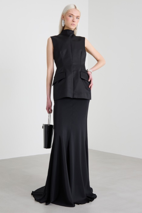 Long cotton and silk dress Intrend