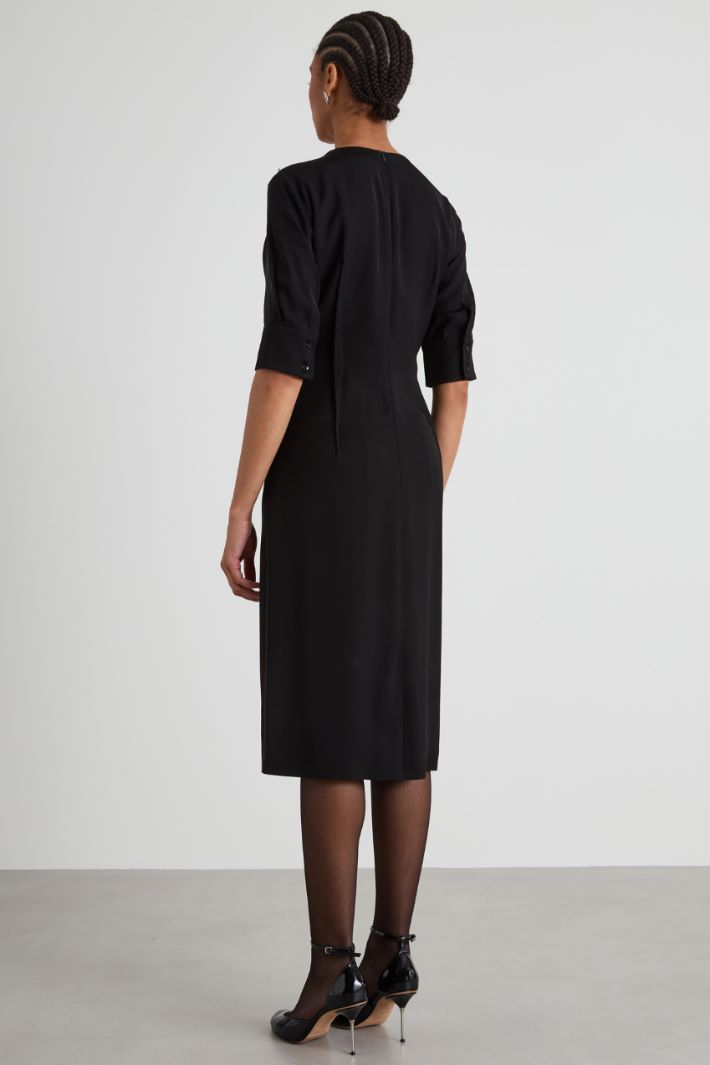 Washed satin dress Intrend - 3