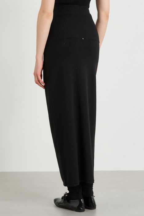 Gonna a vita alta con baschina