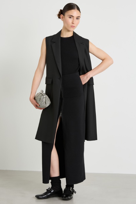 High-waisted skirt with basque Intrend