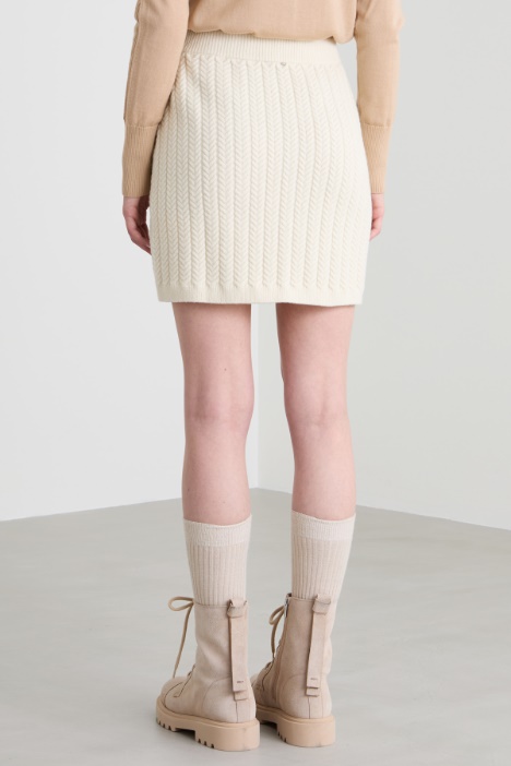 Minigonna in maglia morbida