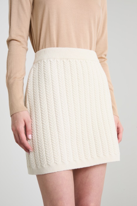 Minigonna in maglia morbida