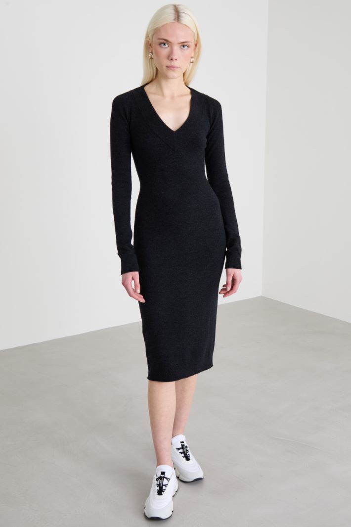 Wool knit dress Intrend - 2