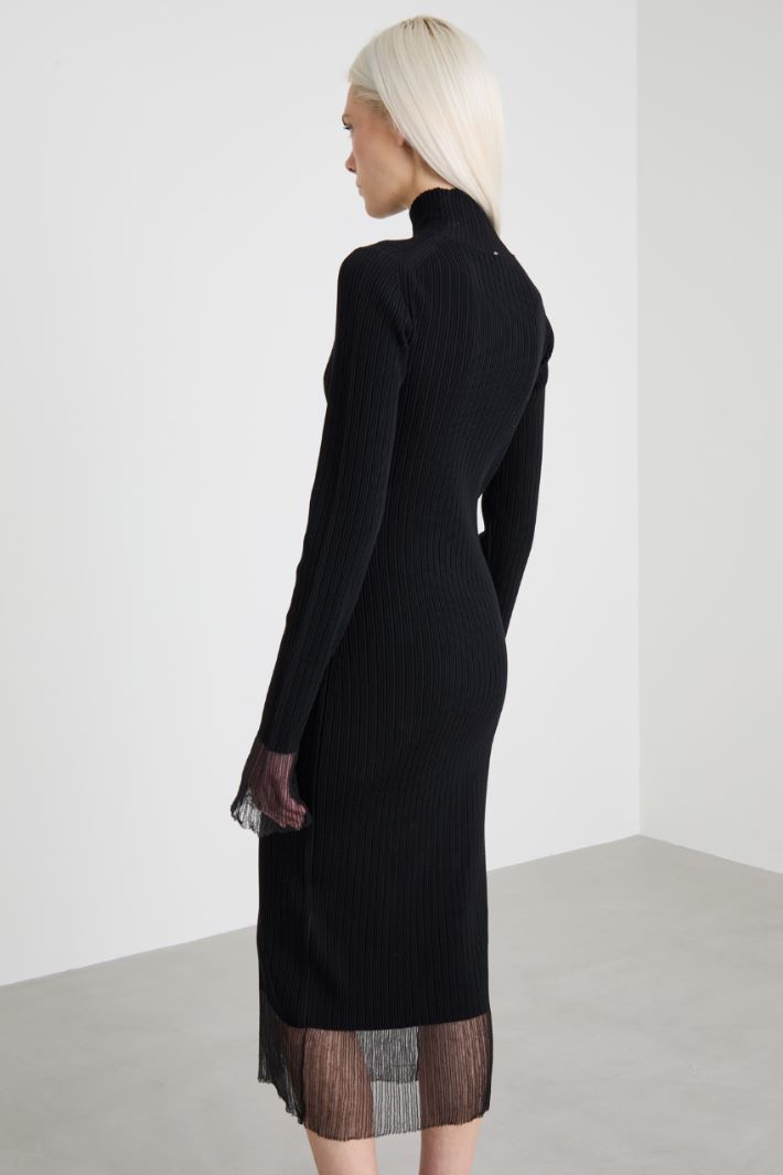 Dress with tulle inserts Intrend - 3