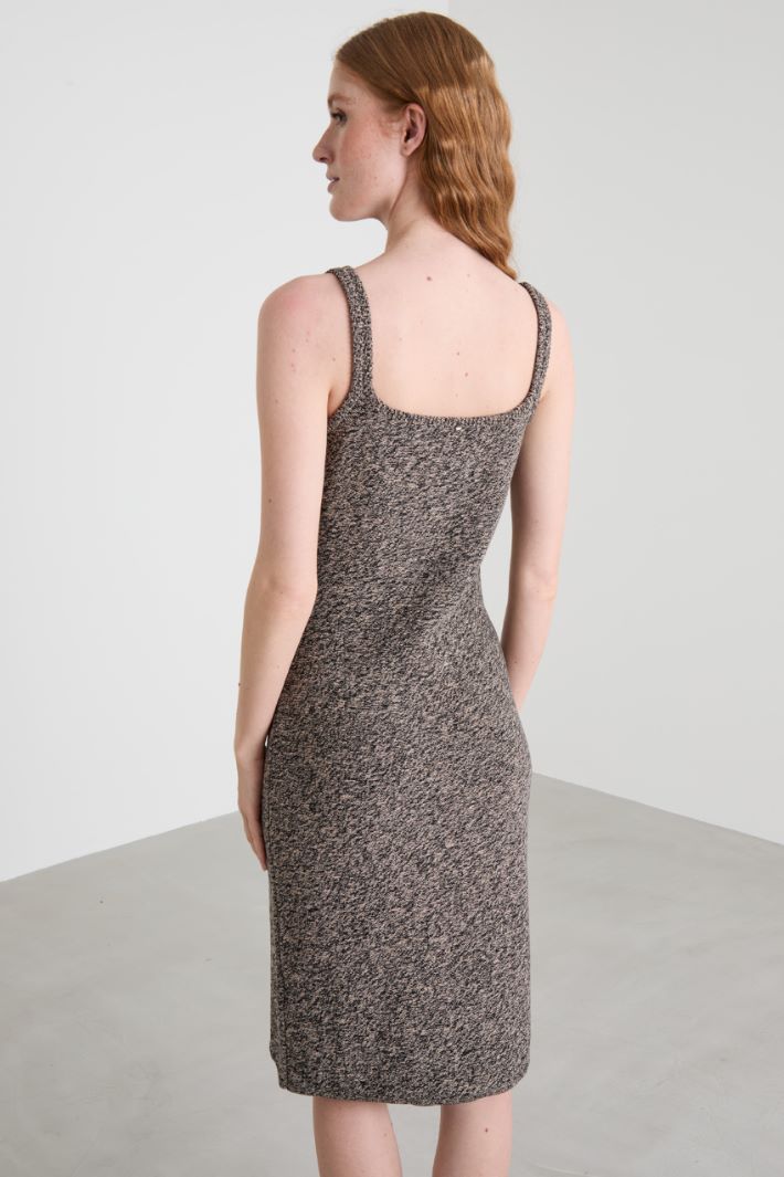 Mouliné knit dress Intrend - 3