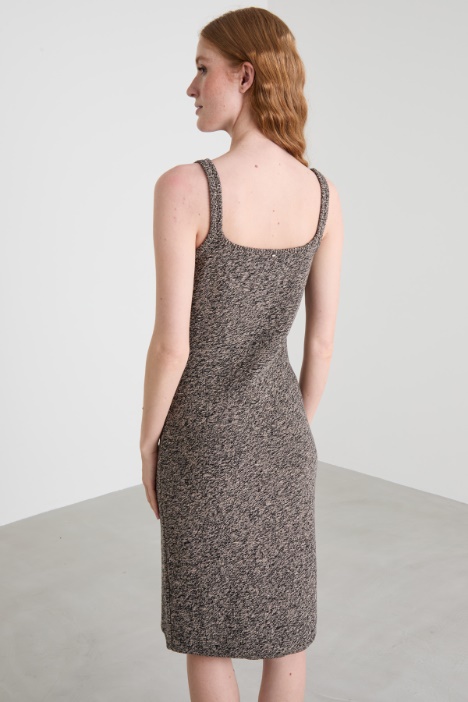 Abito in maglia mouliné