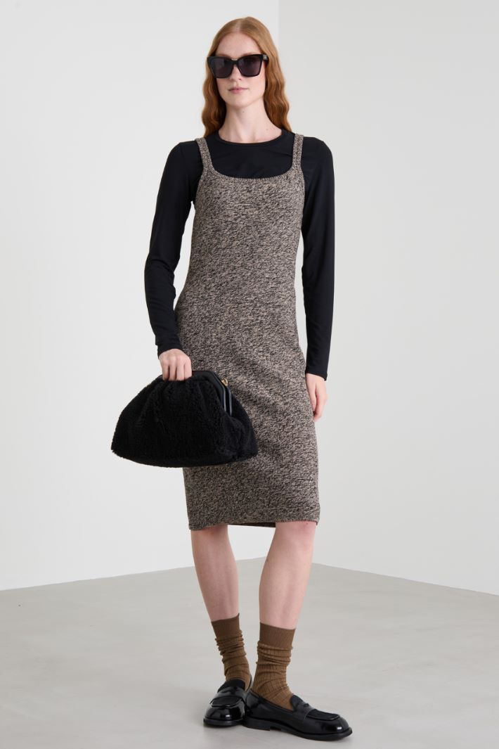 Mouliné knit dress Intrend