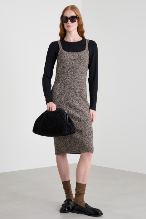 Mouliné knit dress Intrend