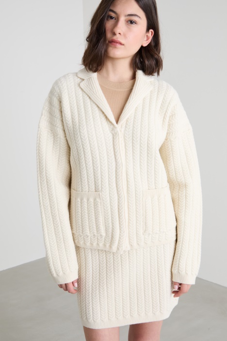 Cardigan in lana