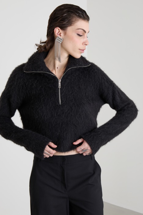 Jersey boxy en mezcla de alpaca