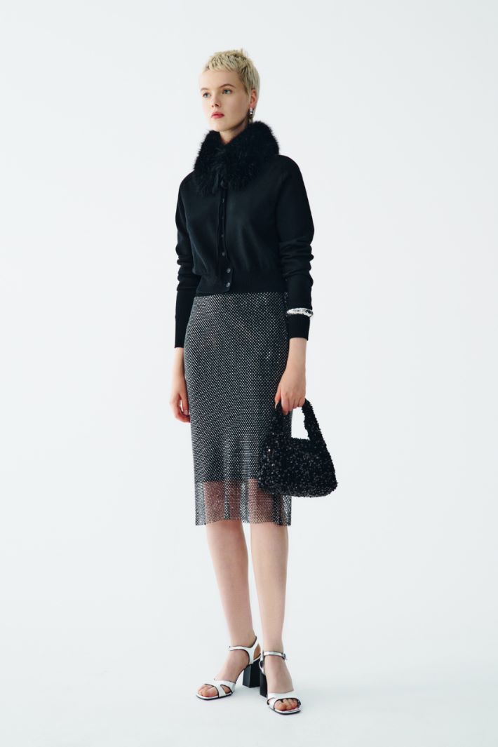 Cardigan con collo rimovibile Intrend - 5