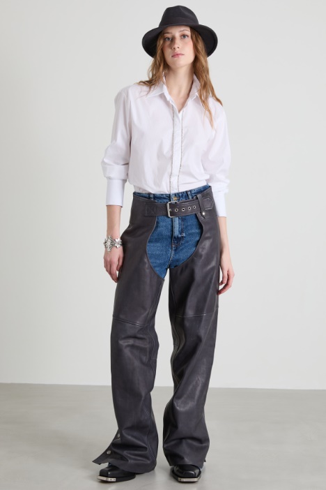 Nappa-leather chaps Intrend