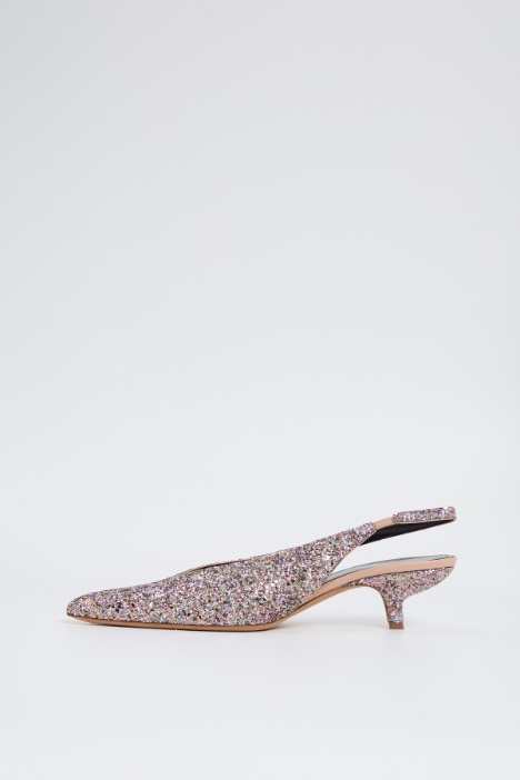 Slingback glitter